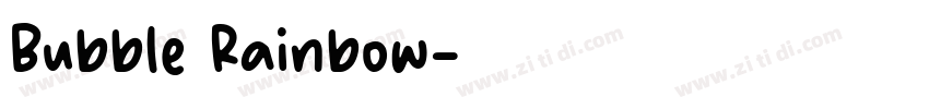Bubble Rainbow字体转换